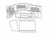 Setra 4-Series 01.2002 3D Interior Dashboard Trim Kit Dash Trim Dekor FULL - 1 - Interior Dash Trim Kit Setra 4-Series 01.2002 3D Interior Dashboard Trim Kit Dash Trim Dekor FULL - 1 - Interior Dash Trim Kit