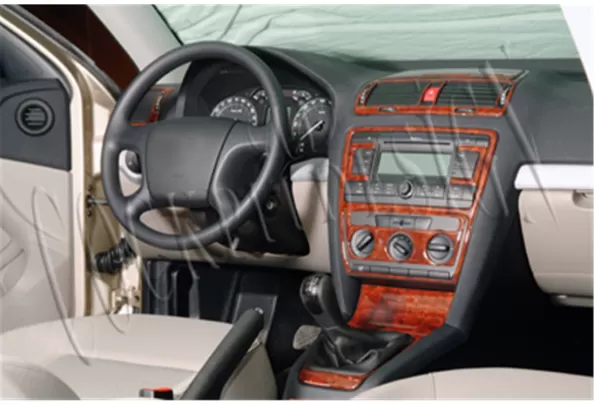 Skoda Octavia A5 1Z 05.04-08.09 Kit de garniture de tableau de bord intérieur 3D Dash Trim Dekor 15-Parts - 1 Skoda Octavia A5 1Z 05.04-08.09 Kit de garniture de tableau de bord intérieur 3D Dash Trim Dekor 15-Parts - 1
