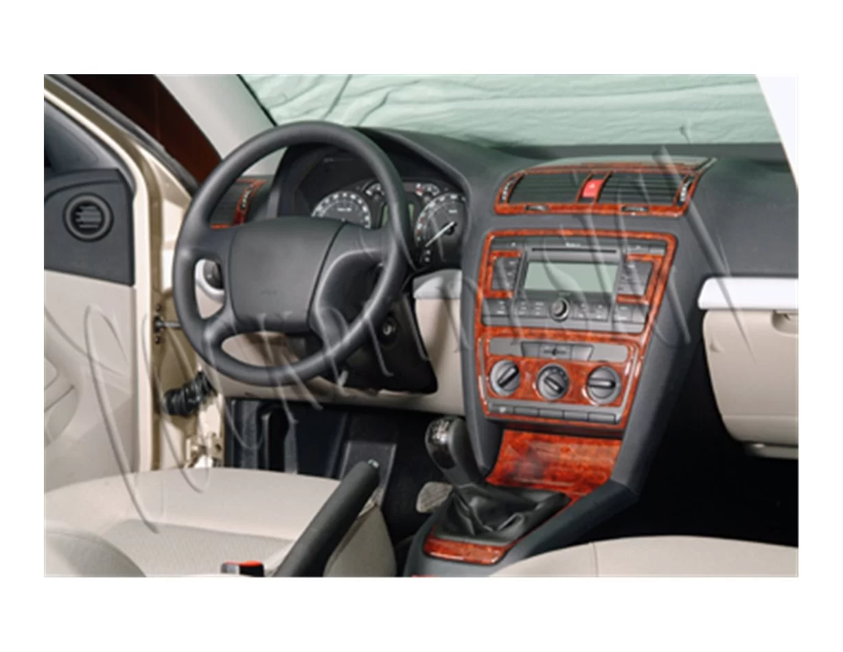 Skoda Octavia A5 1Z 05.04-08.09 Inleg dashboard Interieurset aansluitend en pasgemaakt op he 15 -Teile - 1