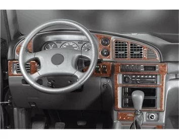 Ssangyong Musso 04.96-12.99 Kit de garniture de tableau de bord intérieur 3D Dash Trim Dekor 17-Parts - 1