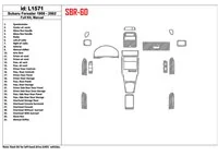 Subaru Forester 1998-2002 Manual Gearbox, Full Set, 31 Parts set Interior BD Dash Trim Kit - 1 - Interior Dash Trim Kit Subaru Forester 1998-2002 Manual Gearbox, Full Set, 31 Parts set Interior BD Dash Trim Kit - 1 - Interior Dash Trim Kit