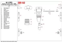 Subaru Forester 2007-2008 Full Set, Manual Gear Box, Automatic AC Interior BD Dash Trim Kit - 1 - Interior Dash Trim Kit Subaru Forester 2007-2008 Full Set, Manual Gear Box, Automatic AC Interior BD Dash Trim Kit - 1 - Interior Dash Trim Kit