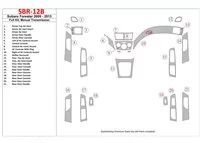 Subaru Forester 2009-UP Full Set, Manual Gear Box Interior BD Dash Trim Kit - 1 - Interior Dash Trim Kit