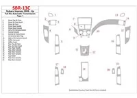 Subaru Impreza 2009-UP Ensemble complet, kit de garniture de tableau de bord intérieur BD de type 1 à engrenage automatique - 1 Subaru Impreza 2009-UP Ensemble complet, kit de garniture de tableau de bord intérieur BD de type 1 à engrenage automatique - 1