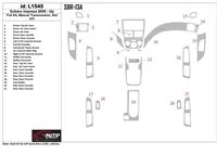Subaru Impreza 2009-UP Ensemble complet, boîte de vitesses manuelle, Kit de garniture de tableau de bord STI Interior BD - 1