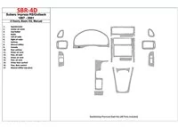 Subaru Impreza RS 1997-UP 2 portes, boîte de vitesses manuelle, ensemble de base, ensemble de 17 pièces Kit de garniture de tabl