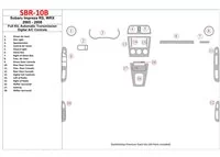 Subaru Impreza WRX 2005-2008 Ensemble complet, vitesse automatique, kit de garniture de tableau de bord intérieur BD à contrôle Subaru Impreza WRX 2005-2008 Ensemble complet, vitesse automatique, kit de garniture de tableau de bord intérieur BD à contrôle