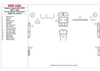 Subaru Impreza WRX 2005-2008 Ensemble complet, boîte de vitesses manuelle, kit de garniture de tableau de bord intérieur BD à co