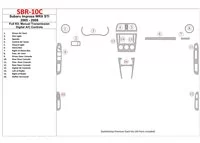 Subaru Impreza WRX 2005-2008 Ensemble complet, boîte de vitesses manuelle, kit de garniture de tableau de bord intérieur BD à co
