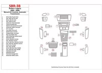 Subaru Legacy 2005-2006 Manual Gearbox AC Control, Automatic Gear Interior BD Dash Trim Kit - 1 - Interior Dash Trim Kit Subaru Legacy 2005-2006 Manual Gearbox AC Control, Automatic Gear Interior BD Dash Trim Kit - 1 - Interior Dash Trim Kit