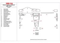 Subaru Legacy Outback 2000-2004 Without OEM Wood Kit Interior BD Dash Trim Kit - 1 - Interior Dash Trim Kit Subaru Legacy Outback 2000-2004 Without OEM Wood Kit Interior BD Dash Trim Kit - 1 - Interior Dash Trim Kit
