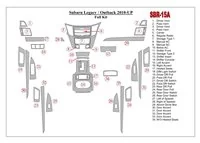 Subaru Outback 2010-UP Kit de garnitures de tableau de bord intérieur BD - 1