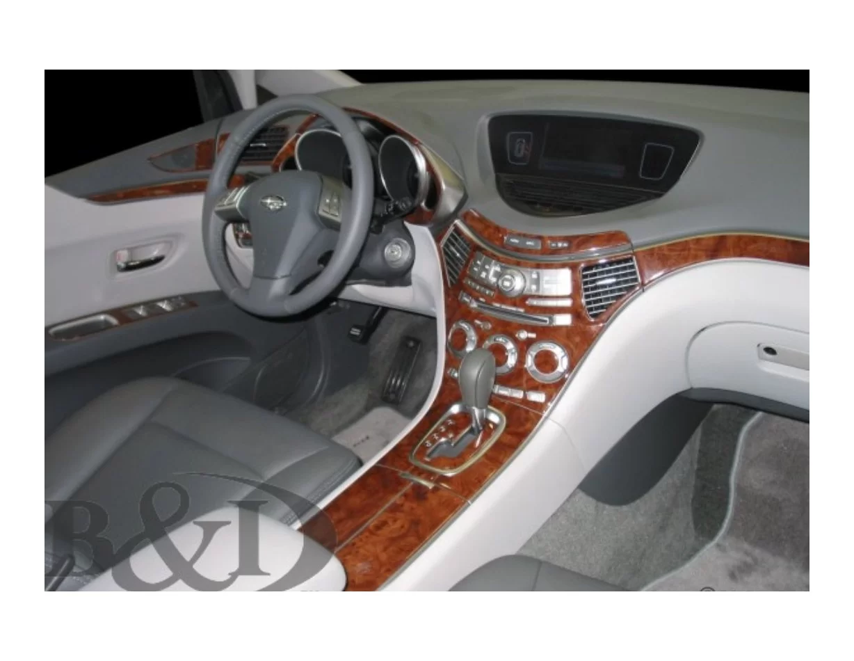 Subaru Tribeca 2006-2014 Inleg dashboard Interieurset aansluitend en pasgemaakt op he 52 -Teile - 1