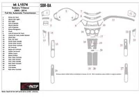 Subaru Tribeca 2006-UP Full Set, Automatic Gear Interior BD Dash Trim Kit - 1 - Interior Dash Trim Kit Subaru Tribeca 2006-UP Full Set, Automatic Gear Interior BD Dash Trim Kit - 1 - Interior Dash Trim Kit