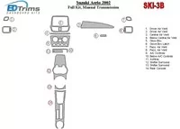 Suzuki Aerio 2002-2002 Volledige set, handgeschakelde versnellingsbak Interieur BD Dash Trim Kit - 1