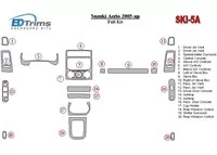 Suzuki Aerio 2005-UP Volledige set interieur BD dashboardafwerkingsset - 1