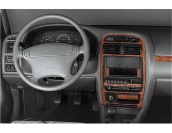 Suzuki Baleno 09.97-06.06 Kit de garniture de tableau de bord intérieur 3D Dash Trim Dekor 9-Parts - 1