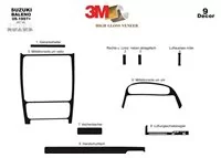 Suzuki Baleno 09.97-06.06 Inleg dashboard Interieurset aansluitend en pasgemaakt op he 9 -Teile - 2