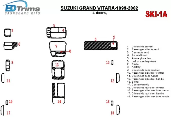 Suzuki Grand Vitara 1999-2002 Suzuki Gr Vitara/XL7,1999-UP, boîte de vitesses automatique, ensemble complet, kit de garniture d Suzuki Grand Vitara 1999-2002 Suzuki Gr Vitara/XL7,1999-UP, boîte de vitesses automatique, ensemble complet, kit de garniture d