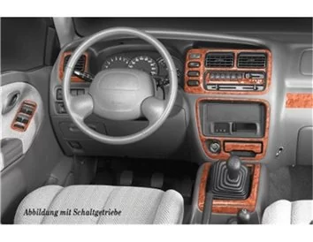 Suzuki Grand vitara 4x4 03.98-08.05 Inleg dashboard Interieurset aansluitend en pasgemaakt op he 16 -Teile - 1