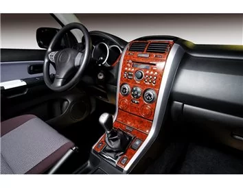 Suzuki Grand vitara 4x4 09.2005 Kit de décoration intérieure 3D pour tableau de bord Dash Trim Dekor 12-Parts - 1