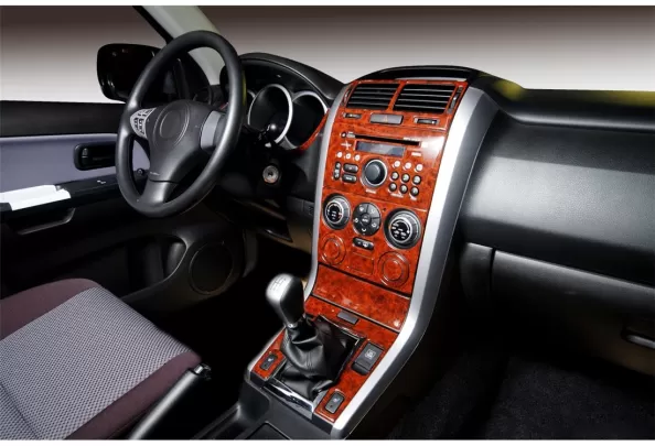 Suzuki Grand vitara 4x4 09.2005 Kit de décoration intérieure 3D pour tableau de bord Dash Trim Dekor 12-Parts - 1 Suzuki Grand vitara 4x4 09.2005 Kit de décoration intérieure 3D pour tableau de bord Dash Trim Dekor 12-Parts - 1