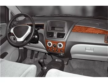 Suzuki Liana 06.01-12.03 Kit de garniture de tableau de bord intérieur 3D Dash Trim Dekor 6-Parts - 1