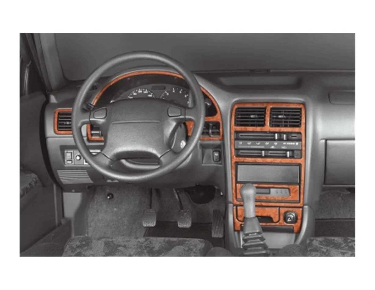 Suzuki Swift 09.91-11.96 Kit de garniture de tableau de bord intérieur 3D Dash Trim Dekor 8-Parts - 1