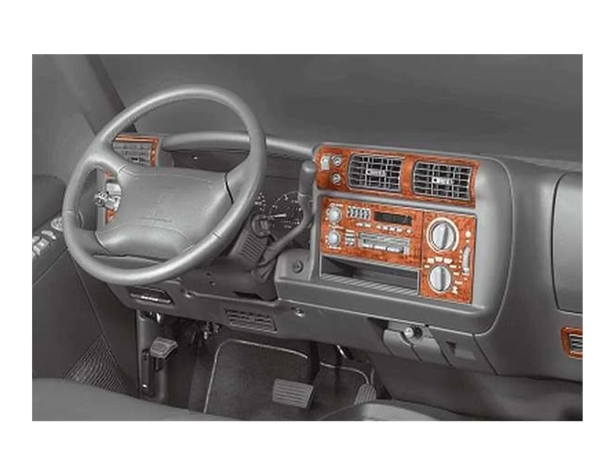 Chevrolet Blazer 01.1995 Inleg dashboard Interieurset aansluitend en pasgemaakt op he 17-Delig - 1