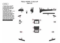 TESLA MODEL S 2012-UP Kit de garniture de tableau de bord intérieur 3D Dash Trim Dekor 23-Parts - 2 TESLA MODEL S 2012-UP Kit de garniture de tableau de bord intérieur 3D Dash Trim Dekor 23-Parts - 2