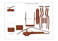 TESLA MODEL S 2012-UP Kit de garniture de tableau de bord intérieur 3D Dash Trim Dekor 23-Parts - 4 TESLA MODEL S 2012-UP Kit de garniture de tableau de bord intérieur 3D Dash Trim Dekor 23-Parts - 4