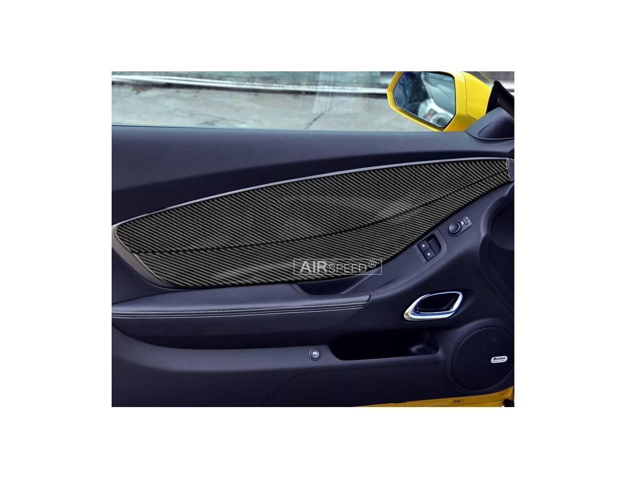 Kit de tableau de bord intérieur Chevrolet Camaro 2010-2015, tableau de bord avant et garniture de porte en option, 8 pièces. - 
