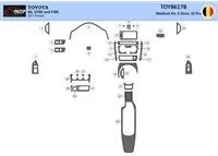 Toyota 86 2017-2021 Kit de garniture de tableau de bord intérieur 3D Dash Trim Dekor 32-Parts - 1 Toyota 86 2017-2021 Kit de garniture de tableau de bord intérieur 3D Dash Trim Dekor 32-Parts - 1