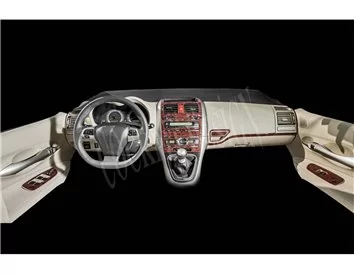 Toyota Auris 01.2008 Kit de garniture de tableau de bord intérieur 3D Dash Trim Dekor 16-Parts - 1