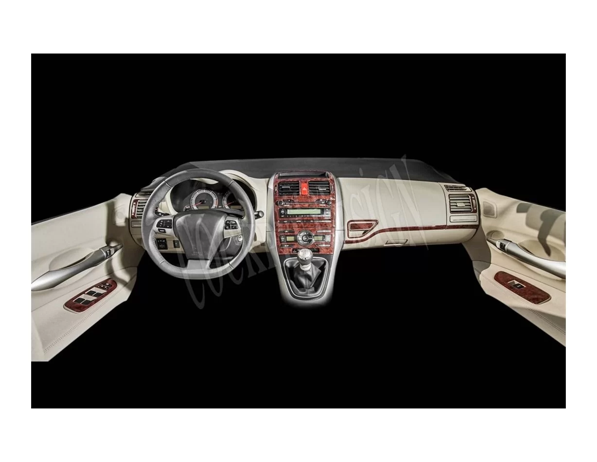 Toyota Auris 01.2008 Inleg dashboard Interieurset aansluitend en pasgemaakt op he 16-Teile - 1