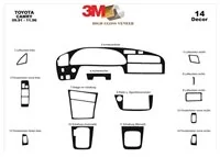 Toyota Camry 09.91-11.97 3D Interior Dashboard Trim Kit Dash Trim Dekor 14-Parts - 2 - Interior Dash Trim Kit