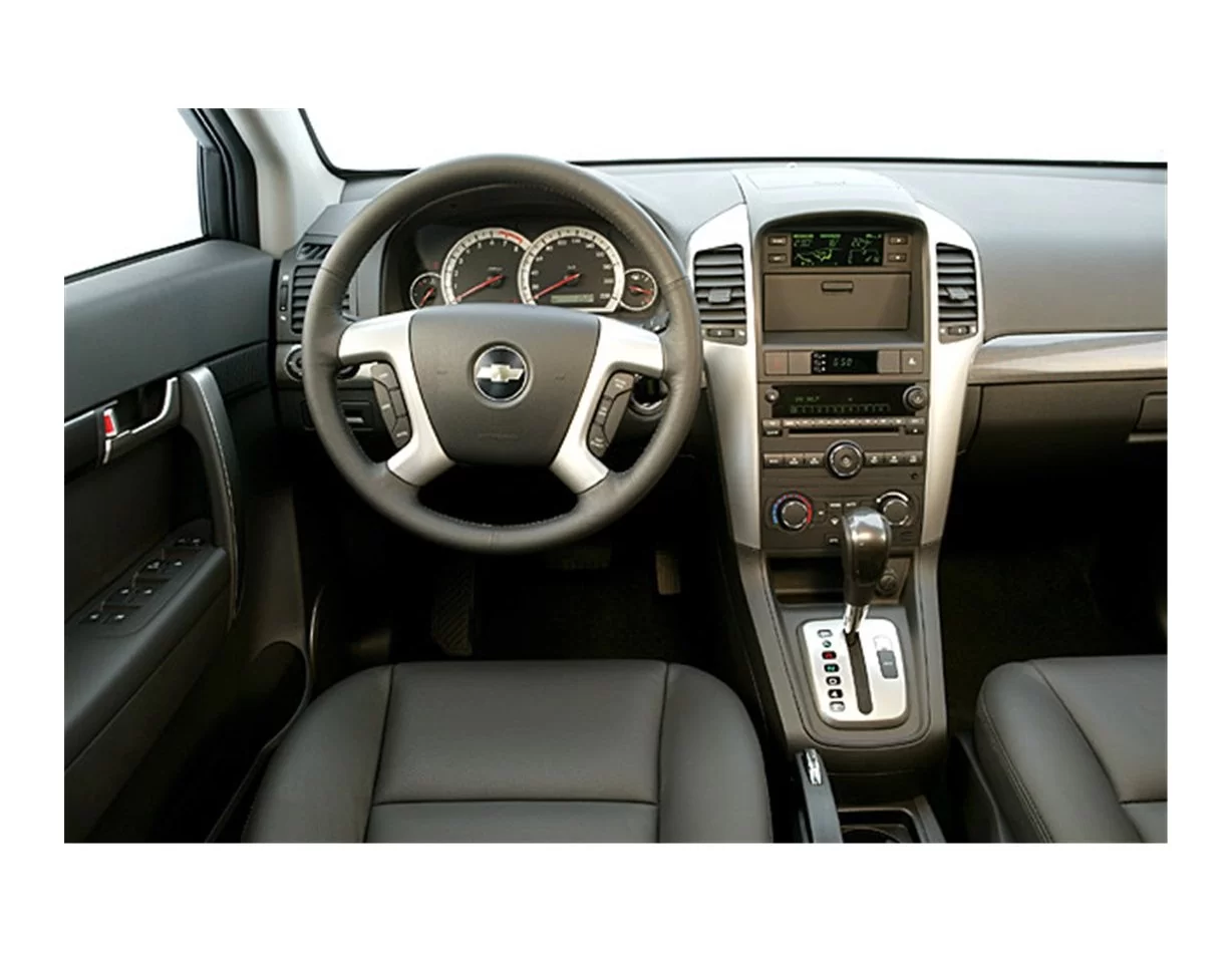 Chevrolet Captiva 01.07-01.12 Kit de garniture de tableau de bord intérieur 3D Dash Trim Dekor 18-Parts - 1