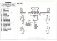 Toyota Camry 2002-2004 Full Set, Manual Gear Box, Without NAVI system, Without OEM Interior BD Dash Trim Kit - 1 - Interior Dash