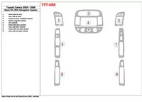 Toyota Camry 2005-2006 Basic Set, Met NAVI-systeem, Zonder OEM Interieur BD Dash Trim Kit - 1 Toyota Camry 2005-2006 Basic Set, Met NAVI-systeem, Zonder OEM Interieur BD Dash Trim Kit - 1