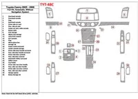 Toyota Camry 2005-2006 Volledige set, automatische versnelling, zonder NAVI-systeem, zonder OEM interieur BD Dash Trim Kit - 1 Toyota Camry 2005-2006 Volledige set, automatische versnelling, zonder NAVI-systeem, zonder OEM interieur BD Dash Trim Kit - 1