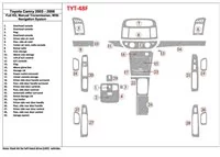 Ensemble complet Toyota Camry 2005-2006, boîte de vitesses manuelle, avec système NAVI, sans kit de garniture de tableau de bord Ensemble complet Toyota Camry 2005-2006, boîte de vitesses manuelle, avec système NAVI, sans kit de garniture de tableau de bord