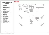 Toyota Camry 2007-2010 Volledige set, met OEM Wood Kit, zonder NAVI Interior BD Dash Trim Kit - 1 Toyota Camry 2007-2010 Volledige set, met OEM Wood Kit, zonder NAVI Interior BD Dash Trim Kit - 1