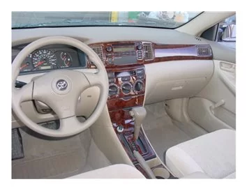 Toyota Corolla 06.04-08.07 3D Interior Dashboard Trim Kit Dash Trim Dekor 19-Parts - 1 - Interior Dash Trim Kit
