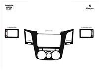 Toyota Hilux MK7 2004–2015 Inleg dashboard Interieurset aansluitend en pasgemaakt op he 5 -Teile - 1