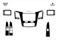 Toyota Hilux MK7 2004–2015 DIGI Kit de garniture de tableau de bord intérieur 3D Dash Trim Dekor 8 pièces - 1 Toyota Hilux MK7 2004–2015 DIGI Kit de garniture de tableau de bord intérieur 3D Dash Trim Dekor 8 pièces - 1