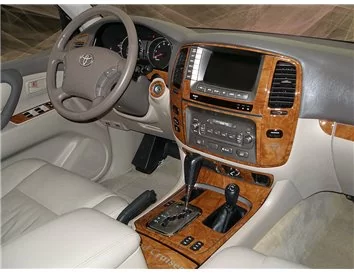 Toyota Land Cruiser 100 2003-2007 met NAVI, Automatic Gear Interior BD Dash Trim Kit - 1