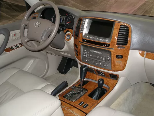 Toyota Land Cruiser 100 2003-2007 met NAVI, Automatic Gear Interior BD Dash Trim Kit - 1 Toyota Land Cruiser 100 2003-2007 met NAVI, Automatic Gear Interior BD Dash Trim Kit - 1