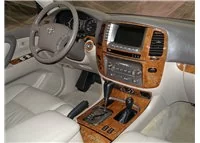 Toyota Land Cruiser 100 2003-2007 avec NAVI, kit de garniture de tableau de bord intérieur BD à engrenage automatique - 1 Toyota Land Cruiser 100 2003-2007 avec NAVI, kit de garniture de tableau de bord intérieur BD à engrenage automatique - 1