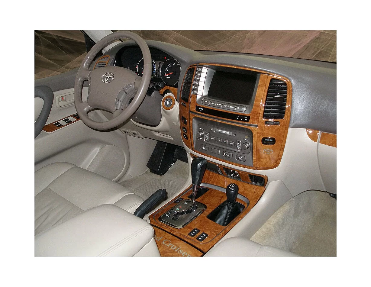Toyota Land Cruiser 100 2003-2007 met NAVI, Automatic Gear Interior BD Dash Trim Kit - 1