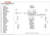 Toyota Land Cruiser 200 2008-UP Volledige set Interieur BD Dash Trim Kit - 1 Toyota Land Cruiser 200 2008-UP Volledige set Interieur BD Dash Trim Kit - 1